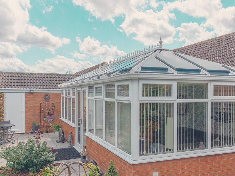 conservatory roof of a property in Scotland